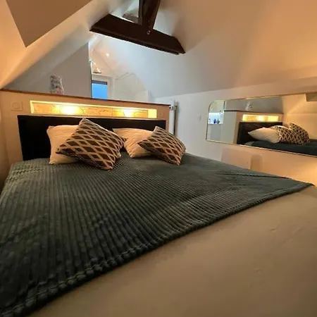 Semesterbostad Liberty Suites / Loft 100m2 Avec Jacuzzi Privatif Saint-Jean-sur-Mayenne